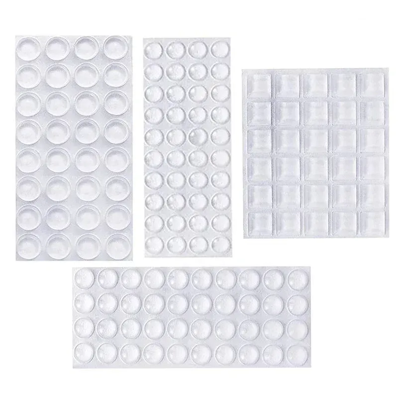 Butée de porte en silicone, protection murale, coussin en caoutchouc pour placard de cuisine, tampon amortisseur auto-adhésif, quincaillerie pour meubles - Image 1