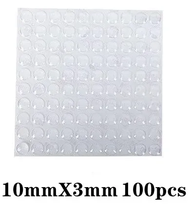 Butée de porte en silicone, protection murale, coussin en caoutchouc pour placard de cuisine, tampon amortisseur auto-adhésif, quincaillerie pour meubles 15