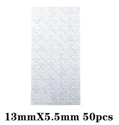 Butée de porte en silicone, protection murale, coussin en caoutchouc pour placard de cuisine, tampon amortisseur auto-adhésif, quincaillerie pour meubles 7