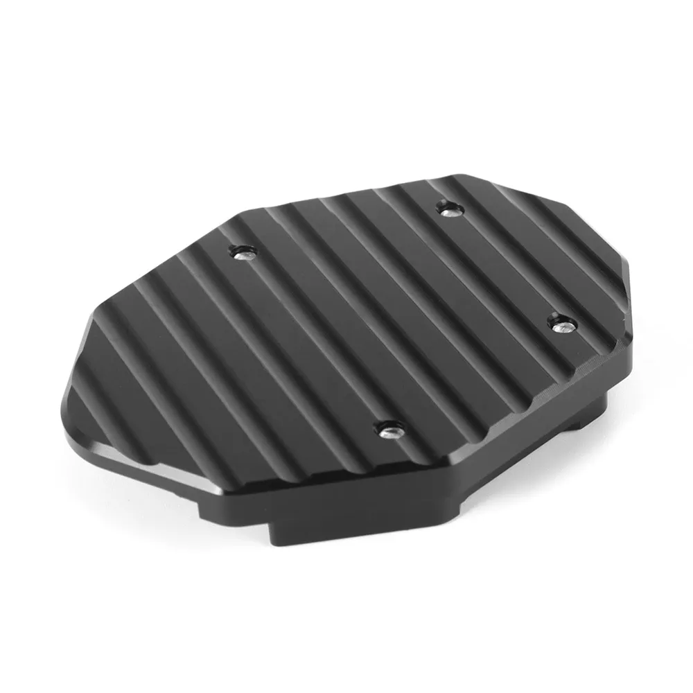 Béquille latérale universelle en aluminium pour moto, avec extension de pied et plaque de support 4