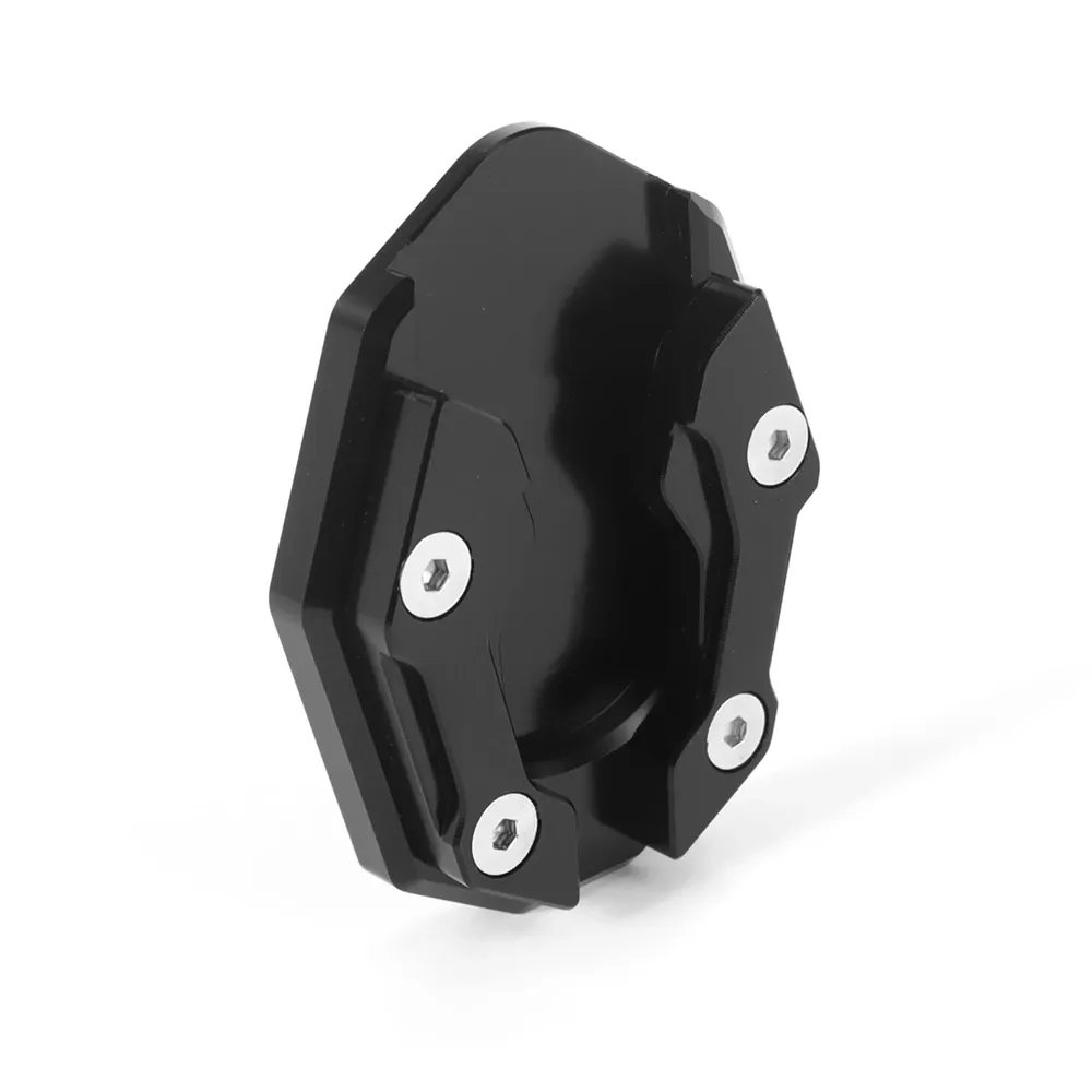 Détail du repose-pied latéral en aluminium
