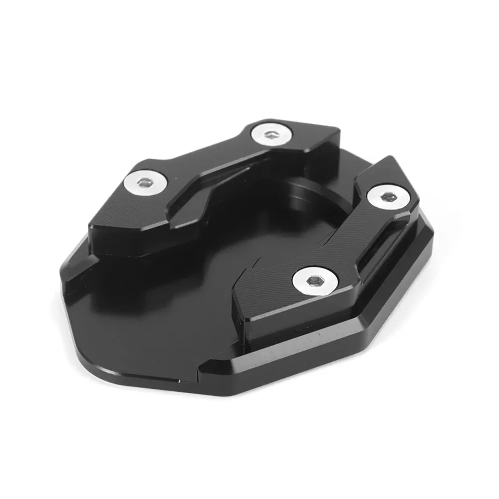 Béquille latérale universelle en aluminium pour moto, avec extension de pied et plaque de support 8