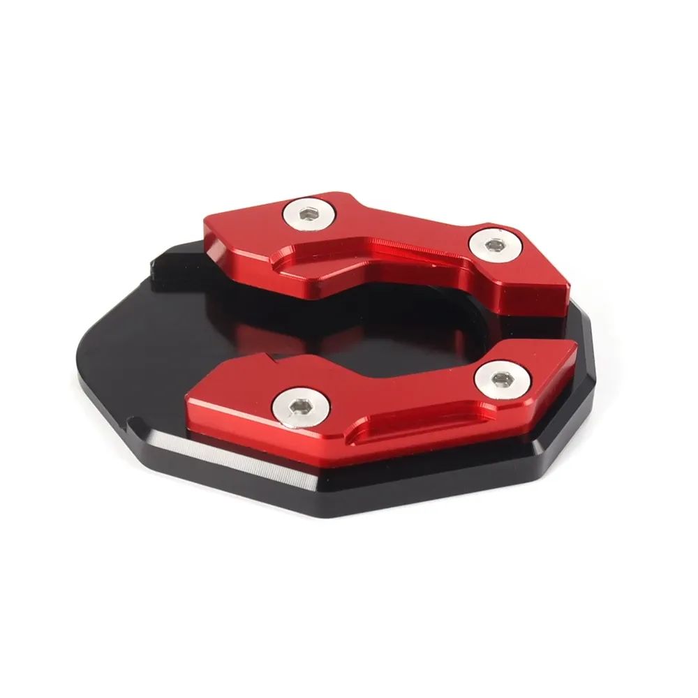 Béquille latérale universelle en aluminium pour moto, avec extension de pied et plaque de support 10
