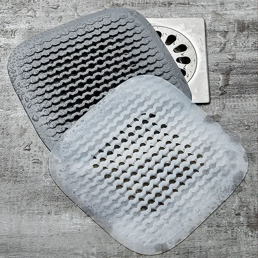 Bouchon de vidange de sol en silicone, crépine filtrante pour évier de cuisine, couvercle filtrant pour vidange de douche et de baignoire 3