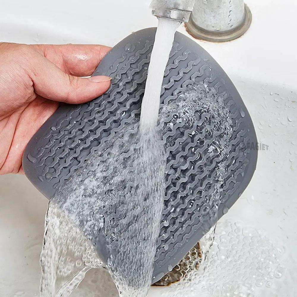 Bouchon de vidange de sol en silicone, crépine filtrante pour évier de cuisine, couvercle filtrant pour vidange de douche et de baignoire 4