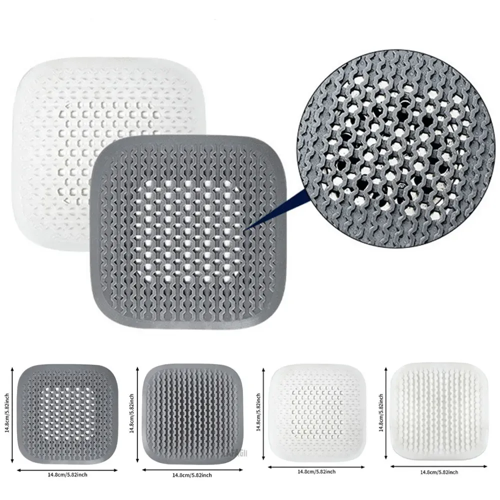 Bouchon de vidange de sol en silicone, crépine filtrante pour évier de cuisine, couvercle filtrant pour vidange de douche et de baignoire 6