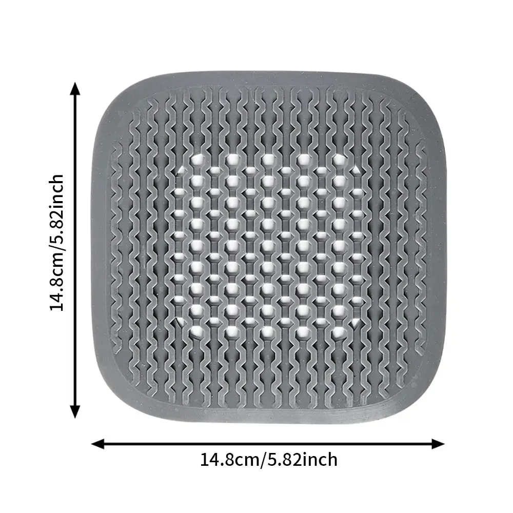 Bouchon de vidange de sol en silicone, crépine filtrante pour évier de cuisine, couvercle filtrant pour vidange de douche et de baignoire 7