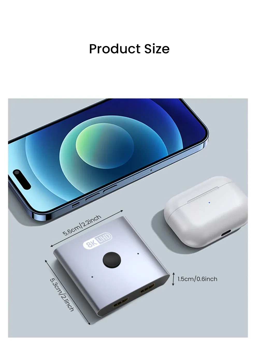 Commutateur HDMI en aluminium
