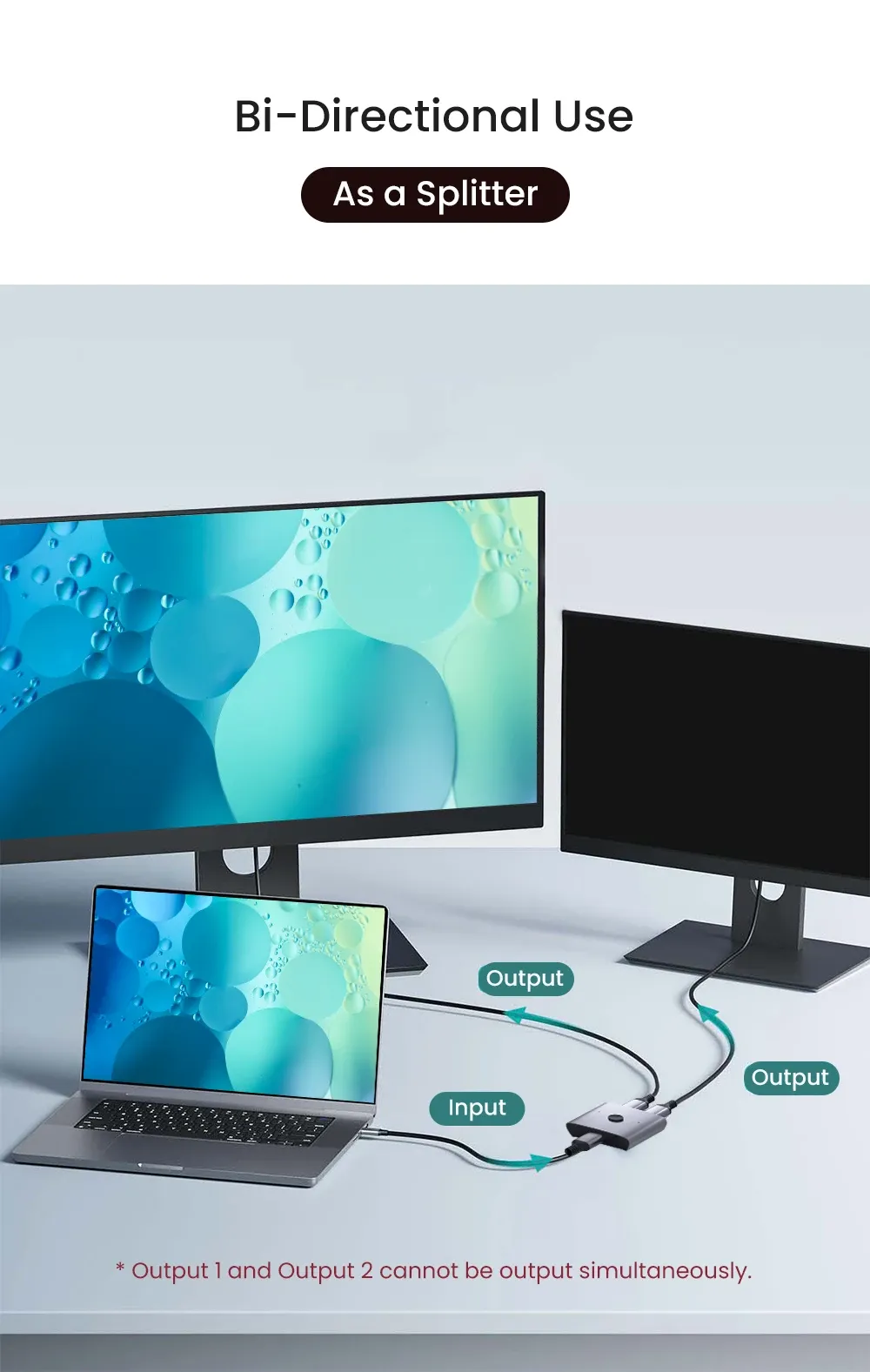 Commutateur HDMI en situation d'utilisation