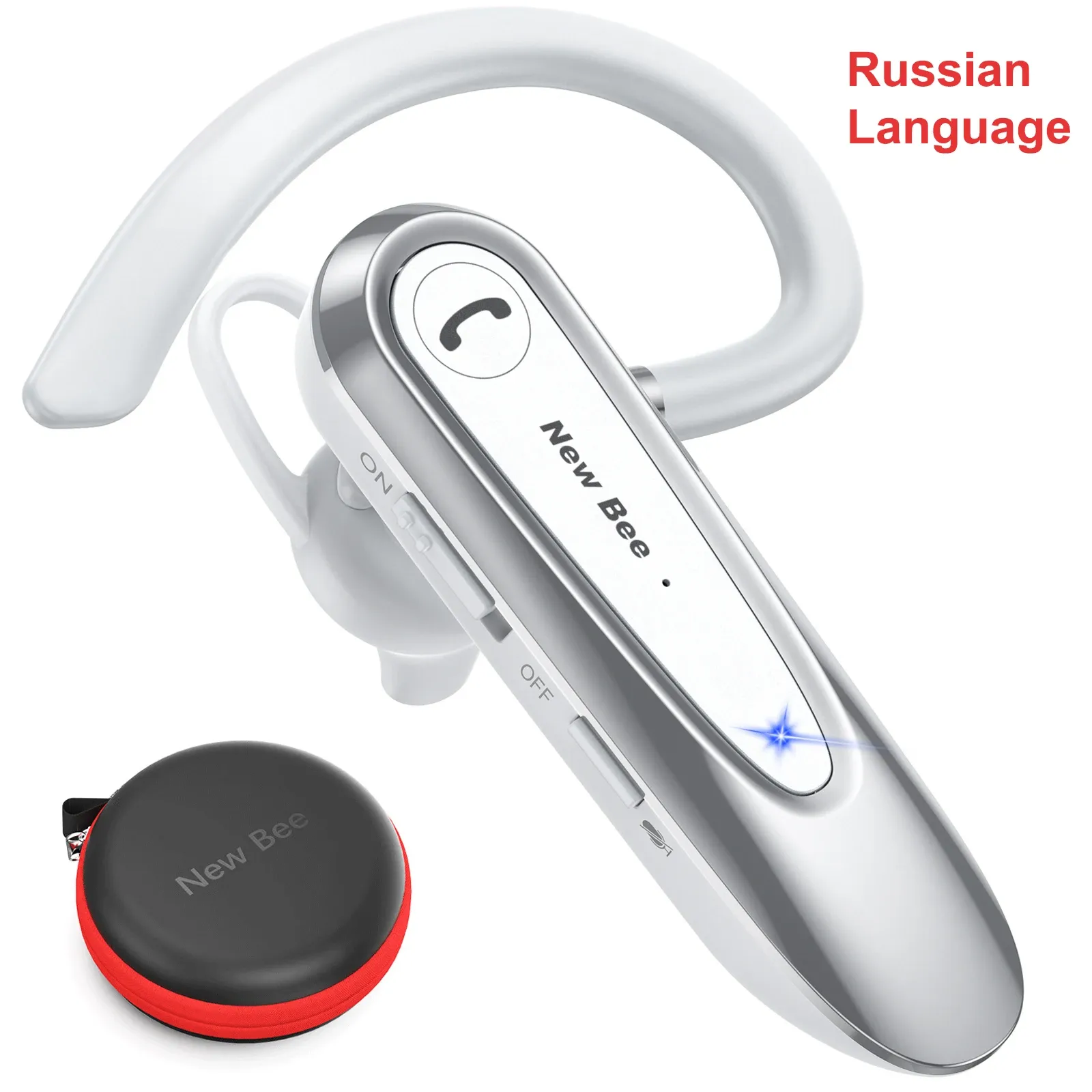 Casque Bluetooth sans fil Bee B45 avec double micro, réduction de bruit CVC 8.0 et écouteurs pour la conduite 16