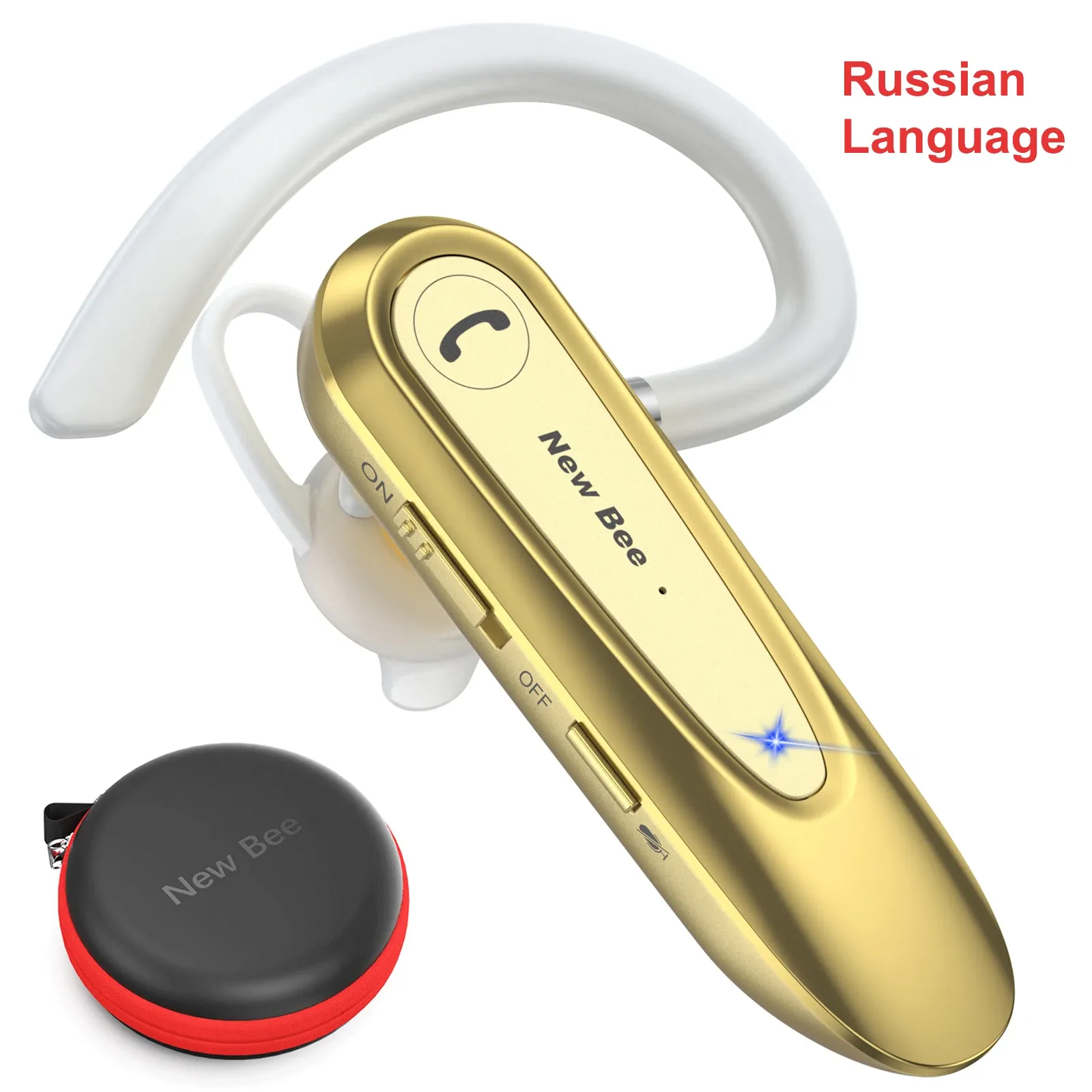 Casque Bluetooth sans fil Bee B45 avec double micro, réduction de bruit CVC 8.0 et écouteurs pour la conduite 18