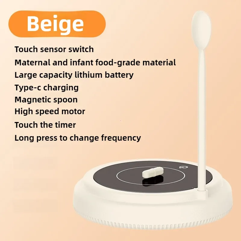 Tasse mélangeuse automatique électrique portable, rechargeable par USB, avec suspension magnétique, pour café, eau et lait 7