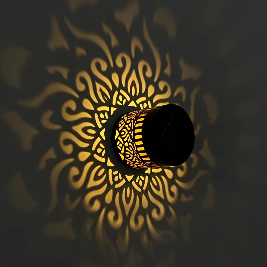 Lanterne solaire Datura, applique murale d'extérieur