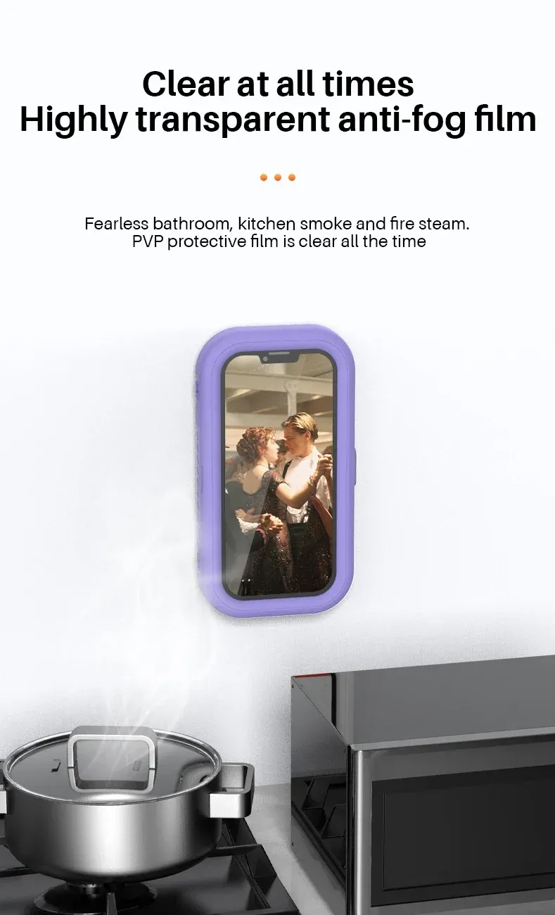 Support téléphone rotatif fixé au mur