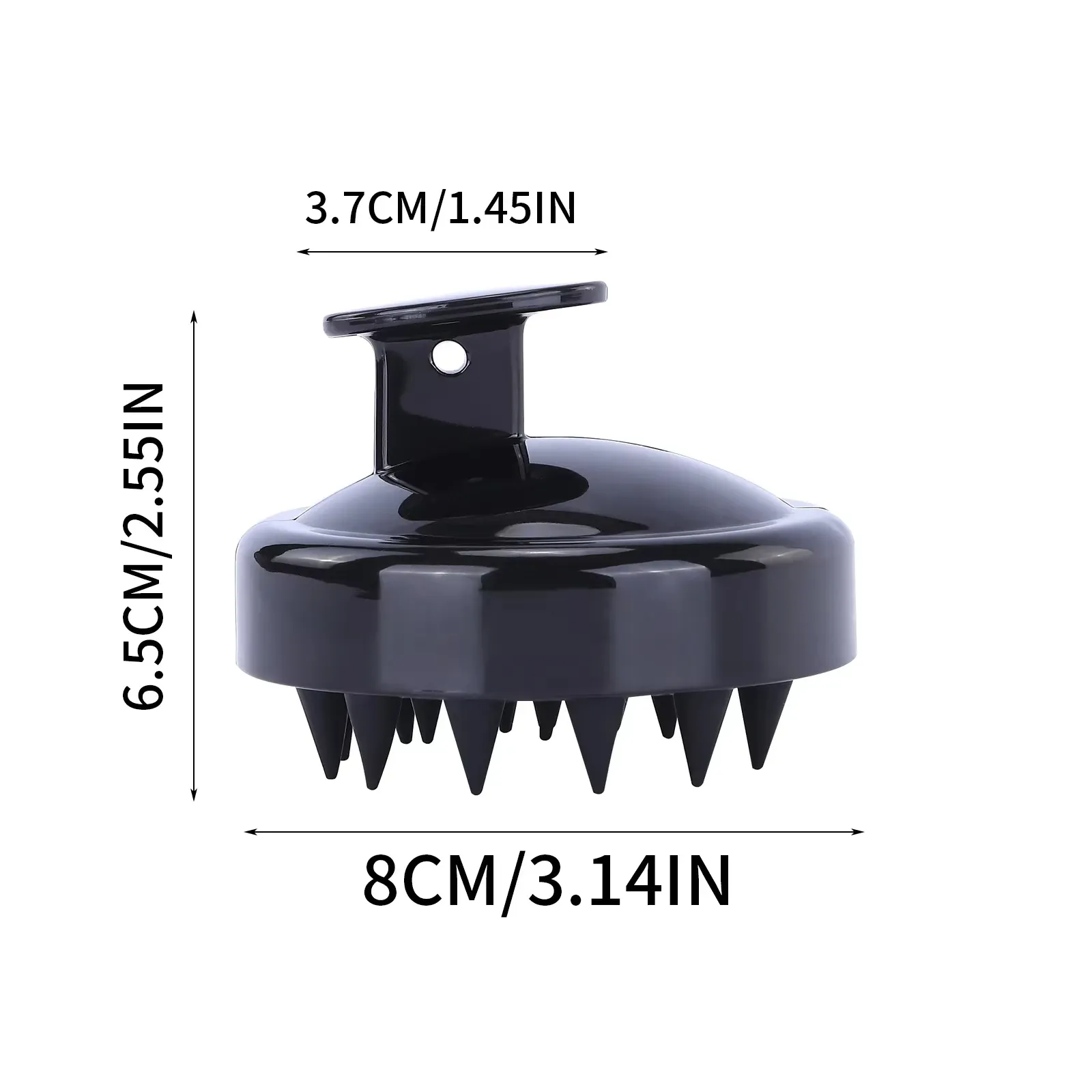 Brosse à cheveux en silicone avec masseur de cuir chevelu, poils longs et résistants pour cheveux longs, bouclés et épais, outil exfoliant pour le nettoyage du cuir chevelu 7