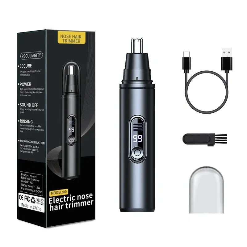 Mini tondeuse à cheveux de poche pour le nez et les oreilles, indolore, étanche, portable, pour hommes et femmes 6