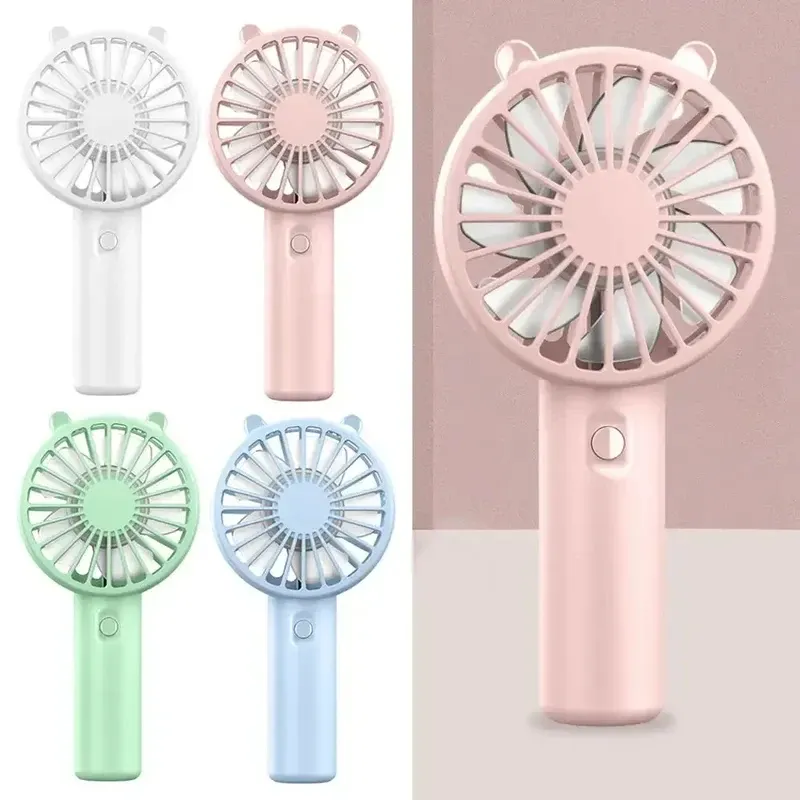 Mini ventilateur portable rechargeable par USB, silencieux, idéal pour le maquillage des cils, le bureau et l'extérieur - Image 1