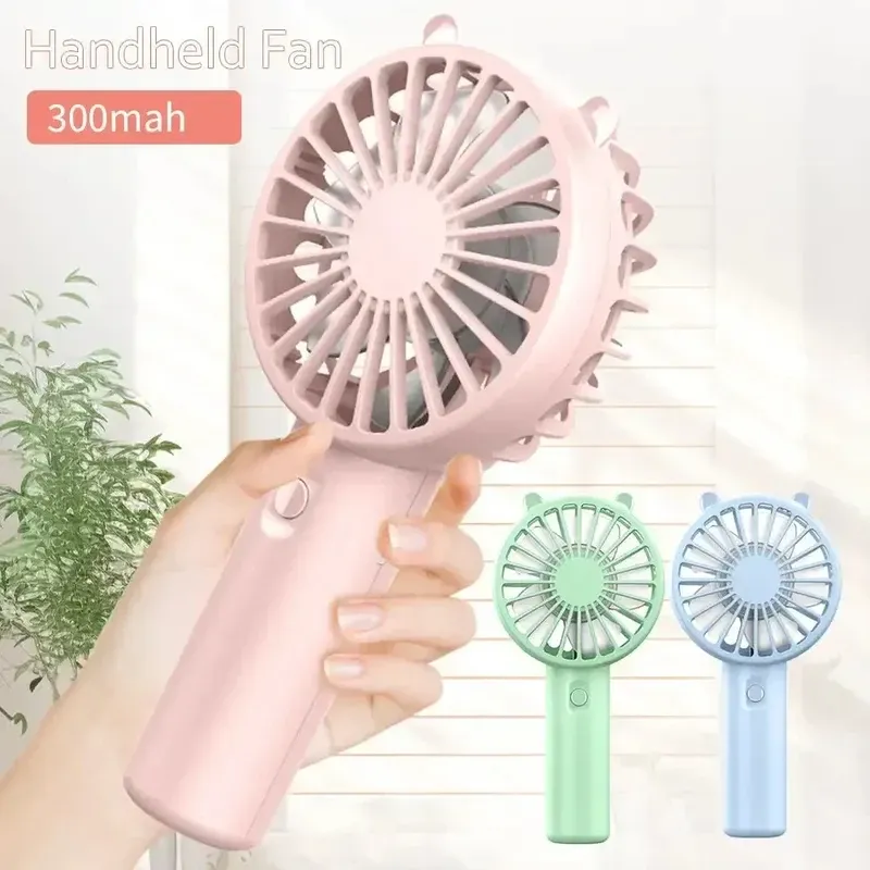 Mini ventilateur portable rechargeable par USB, silencieux, idéal pour le maquillage des cils, le bureau et l'extérieur 2