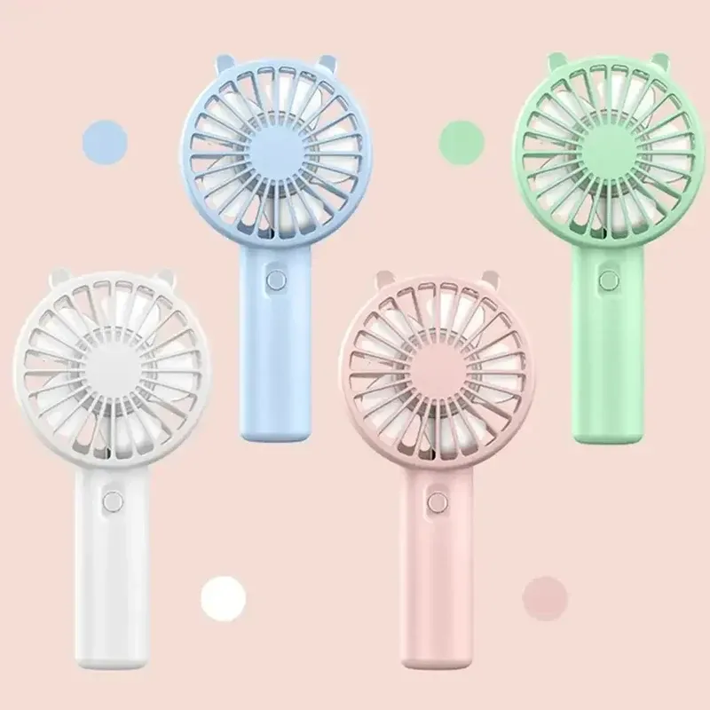 Mini ventilateur portable rechargeable par USB, silencieux, idéal pour le maquillage des cils, le bureau et l'extérieur 4