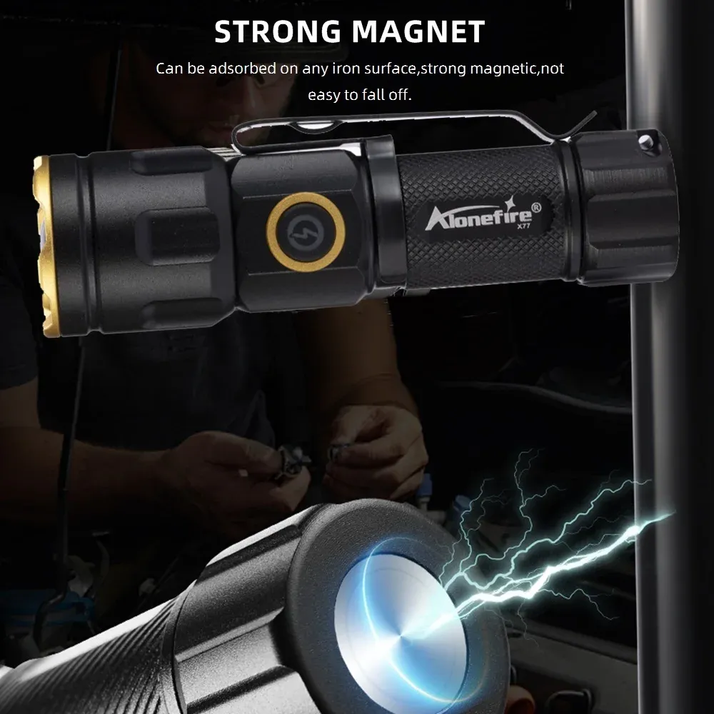 Lampe torche Zoom X77 vue de près