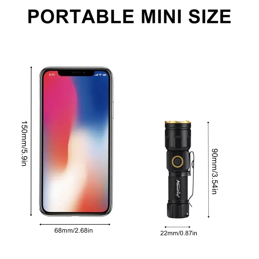 Mise en situation de la lampe torche Zoom X77