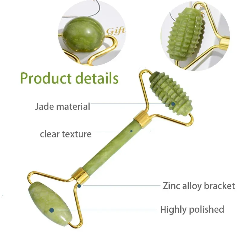 Rouleau de jade naturel Gua Sha, utilisation