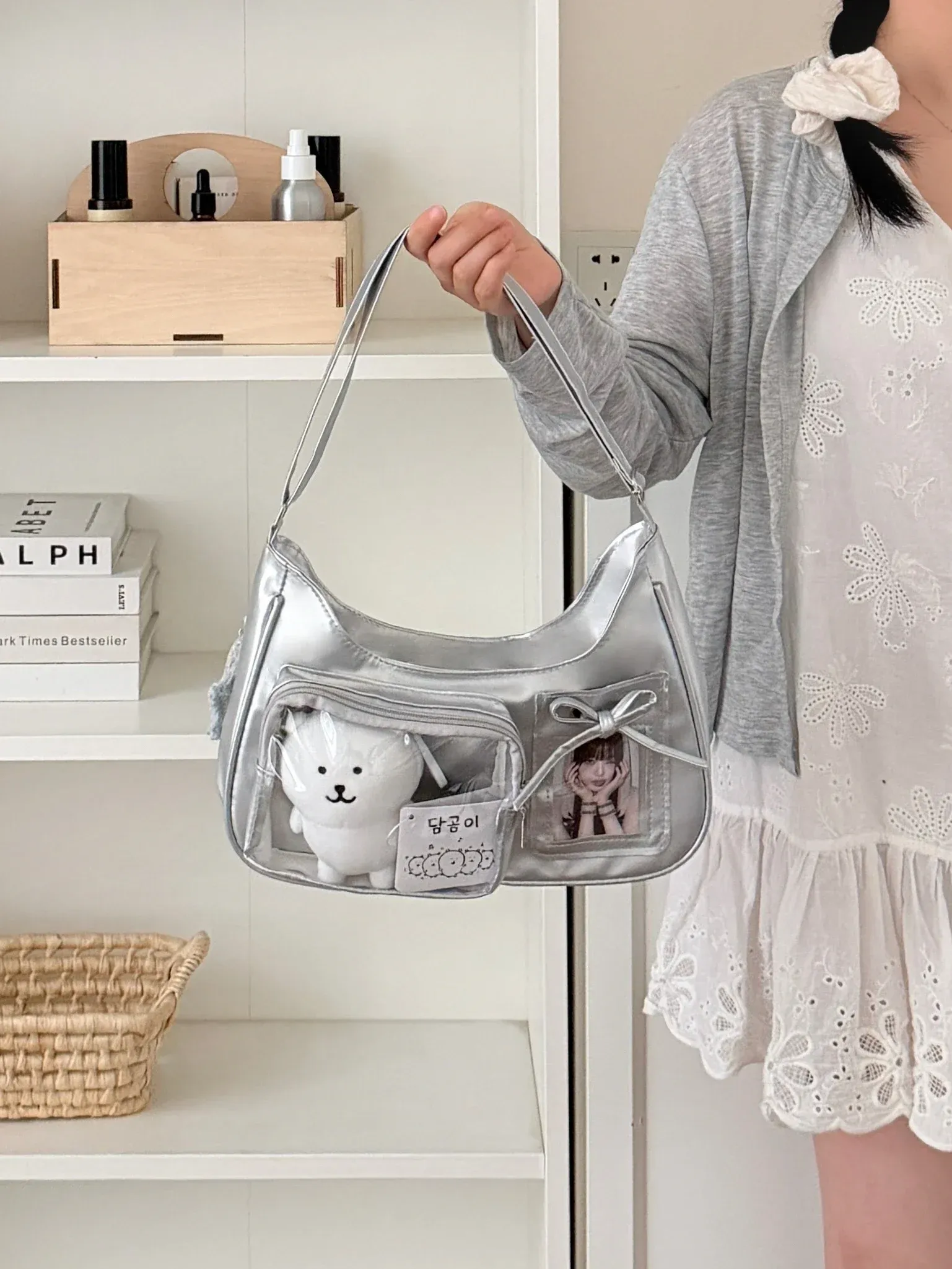 Look complet avec sac transparent Harajuku