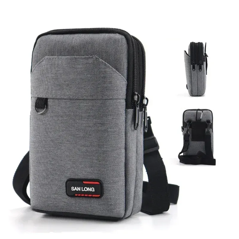 Sac banane étanche pour homme, sac à main simple ou double couche, sac banane d'extérieur, pochette pour téléphone, camping, chasse, sac tactique à ceinture - Image 1