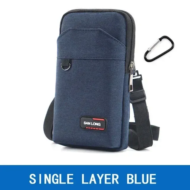 Sac banane étanche pour homme, sac à main simple ou double couche, sac banane d'extérieur, pochette pour téléphone, camping, chasse, sac tactique à ceinture 11