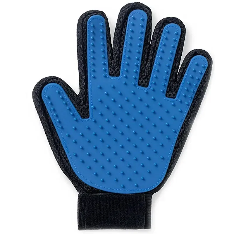 Gant de toilettage en silicone pour animaux de compagnie, brosse et peigne pour chats et chiens 12