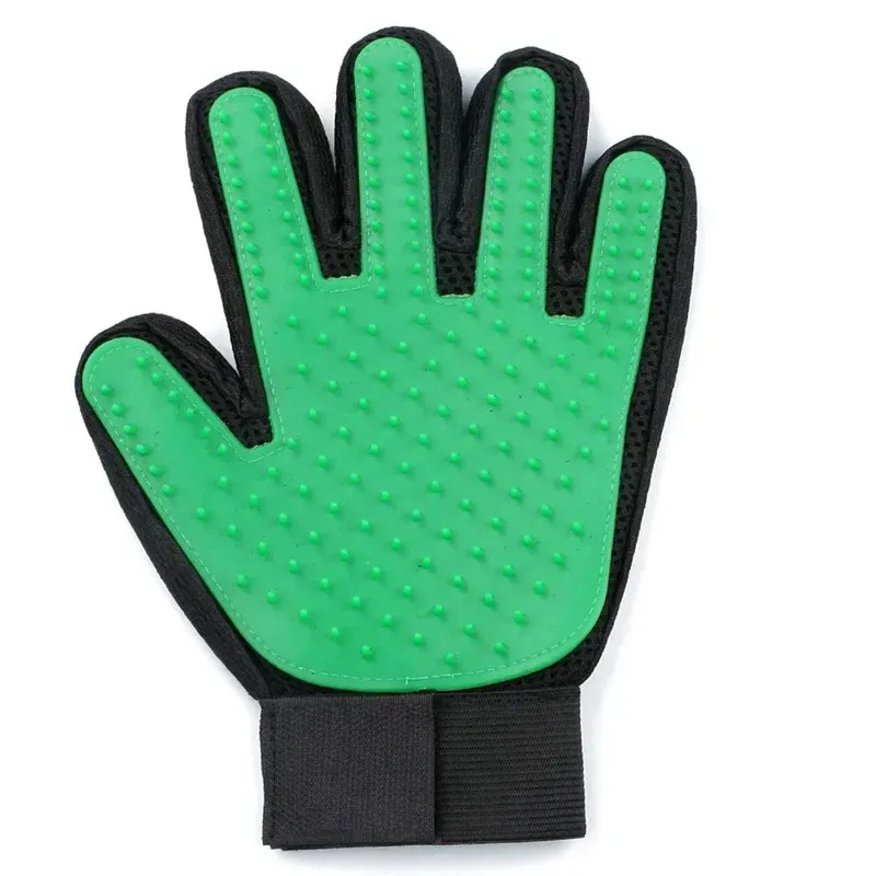 Gant de toilettage en silicone pour animaux de compagnie, brosse et peigne pour chats et chiens 11
