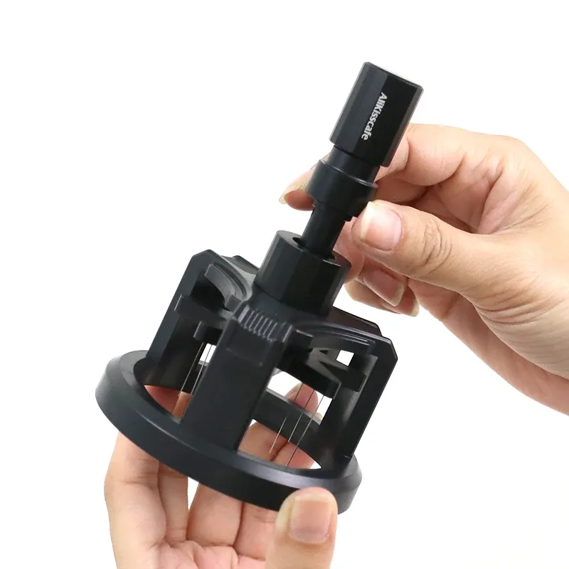 Outil WDT rotatif 51 mm, 54 mm, 58 mm pour machine à espresso, distributeur d'aiguilles, accessoire Barista magnétique 6