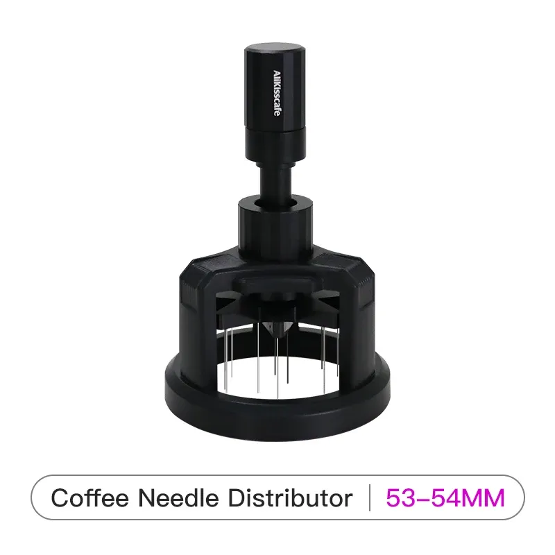 Outil WDT rotatif 51 mm, 54 mm, 58 mm pour machine à espresso, distributeur d'aiguilles, accessoire Barista magnétique 7