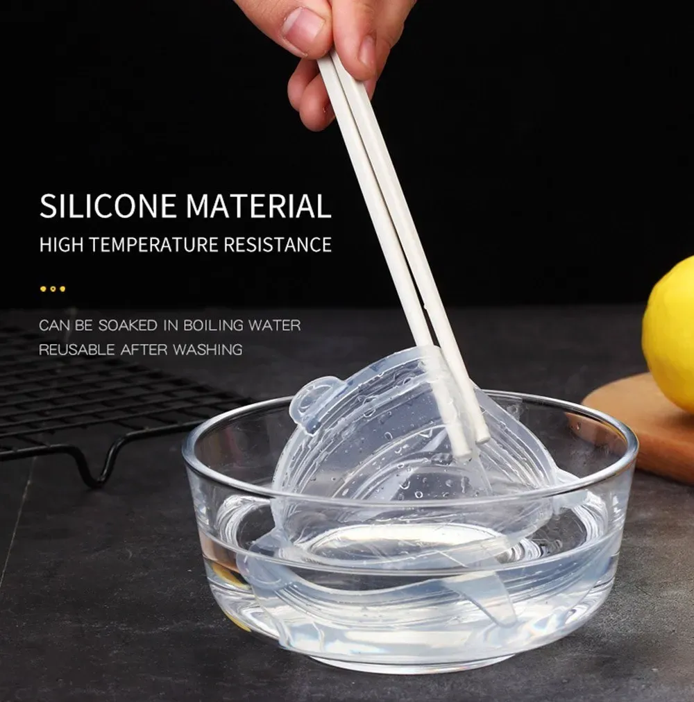 Couvercle en silicone adapté au micro-ondes