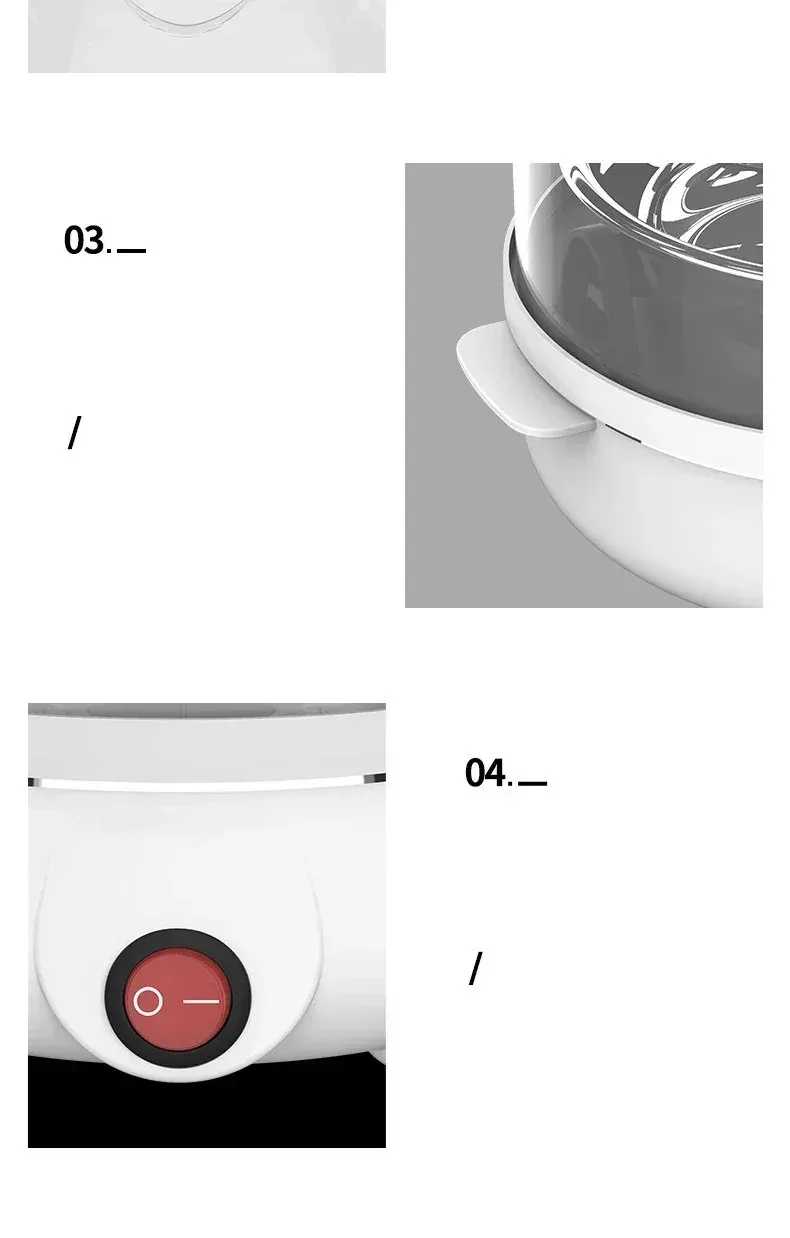 Cuiseur à œufs électrique, finitions