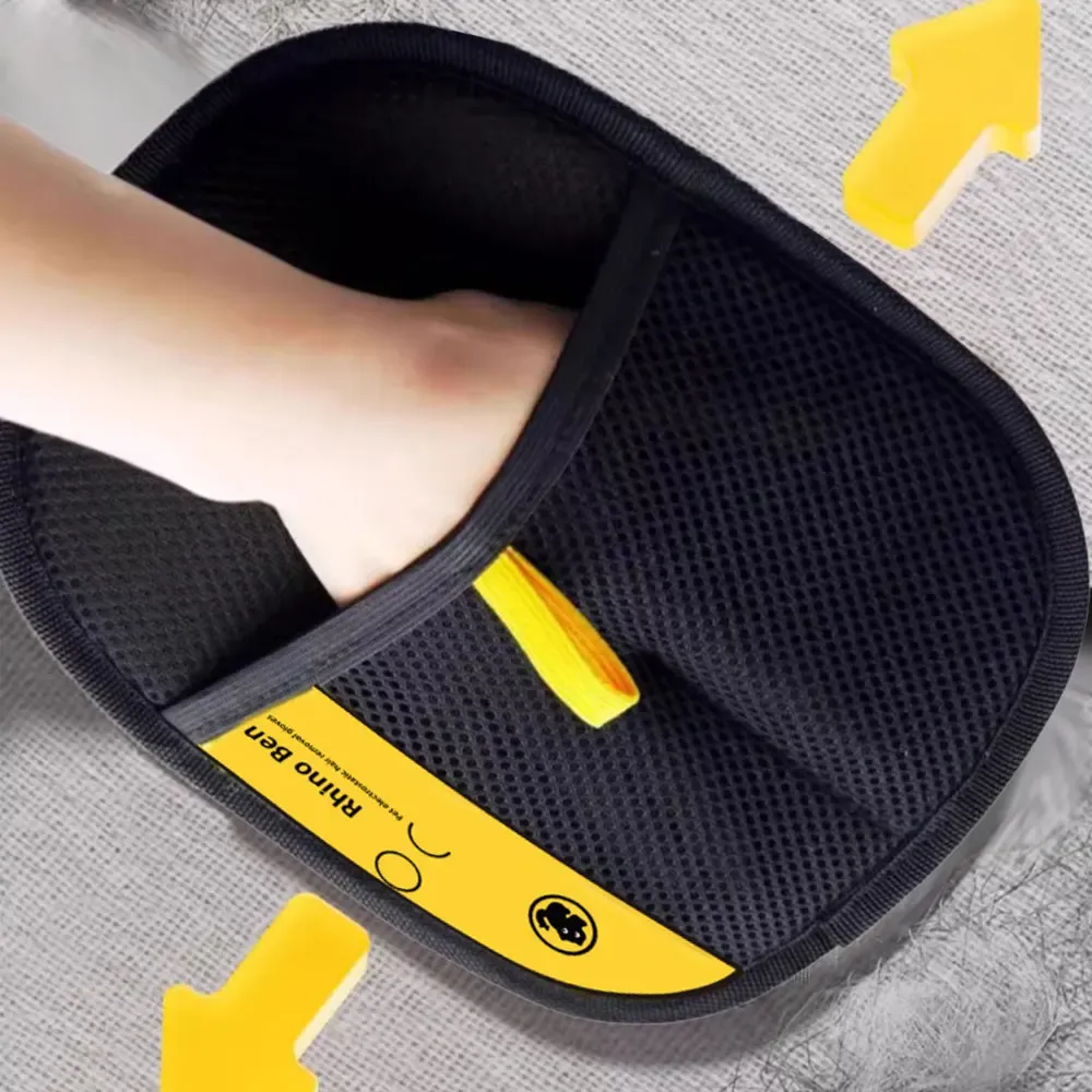 Gant de toilettage pour animaux de compagnie, brosse et épilateur pour poils de chien et de chat 3