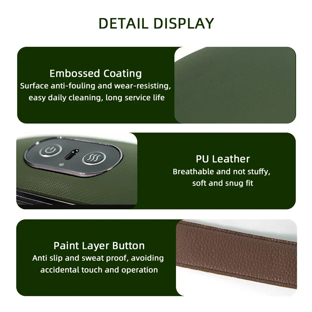 Masseur porté sur la nuque en situation d'utilisation