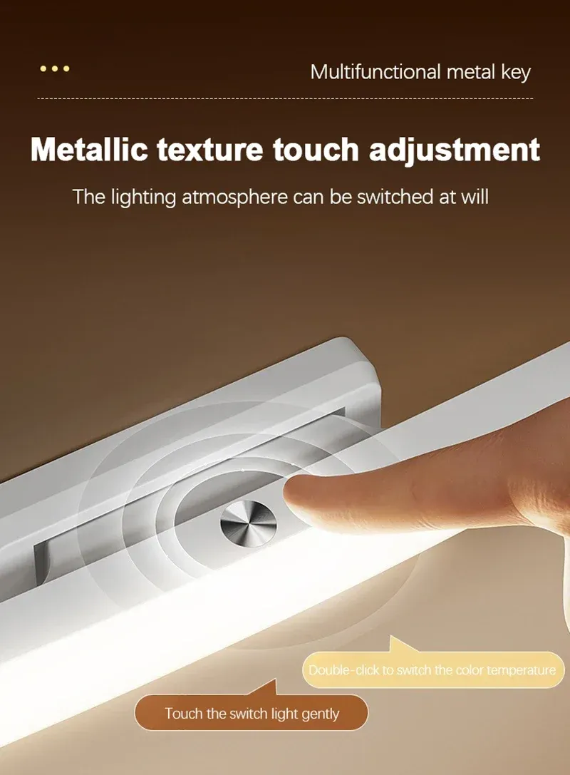 Lampe de bureau magnétique, vue rapprochée