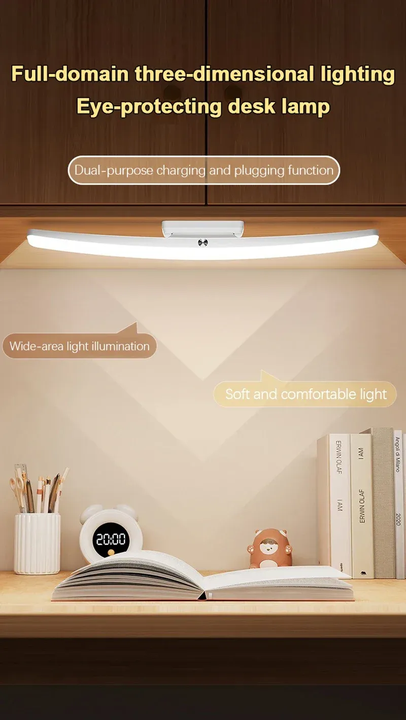 Lampe de bureau magnétique, placement flexible