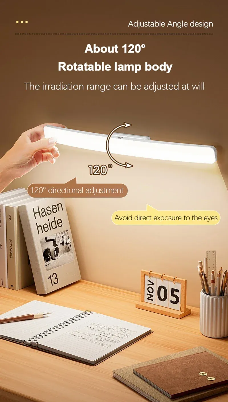 Lampe de bureau magnétique, en situation