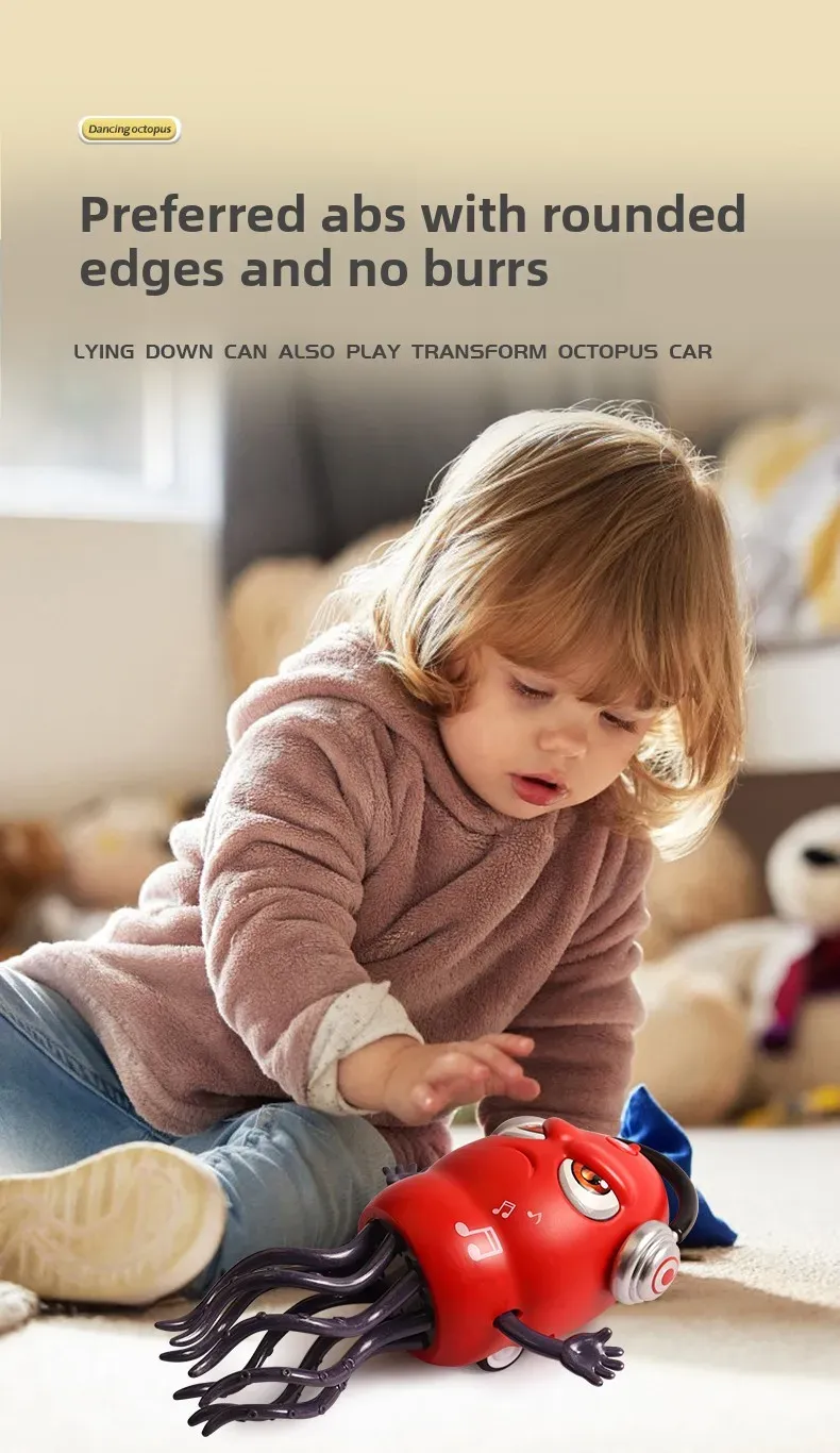 Poulpe dansant interactif pour enfants, jeu en mouvement