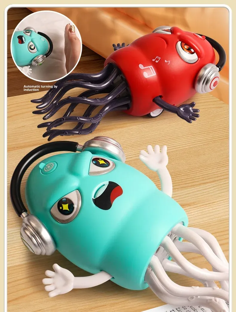 Poulpe dansant interactif pour enfants, détail des tentacules