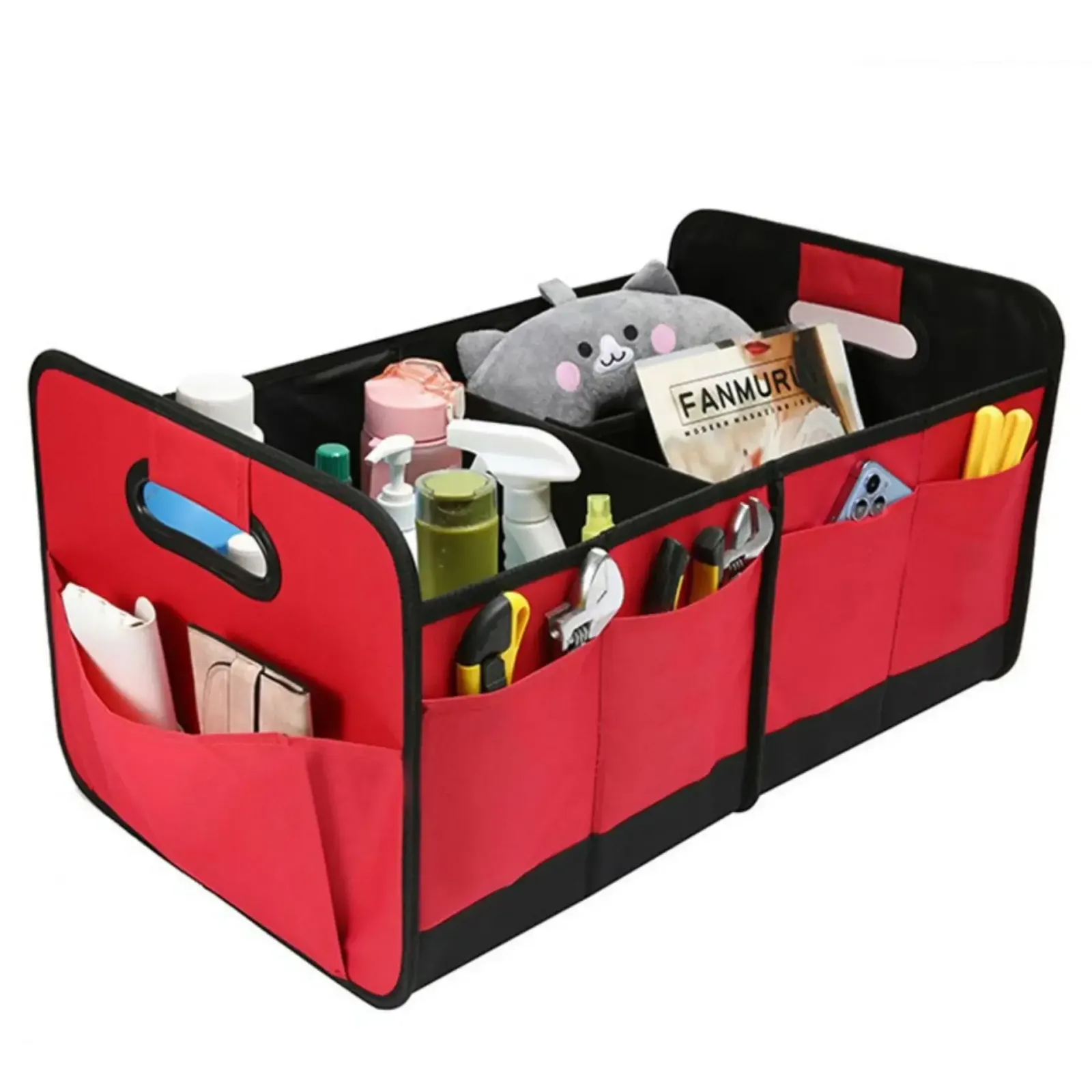 Boîte de rangement en tissu Oxford, vue détaillée