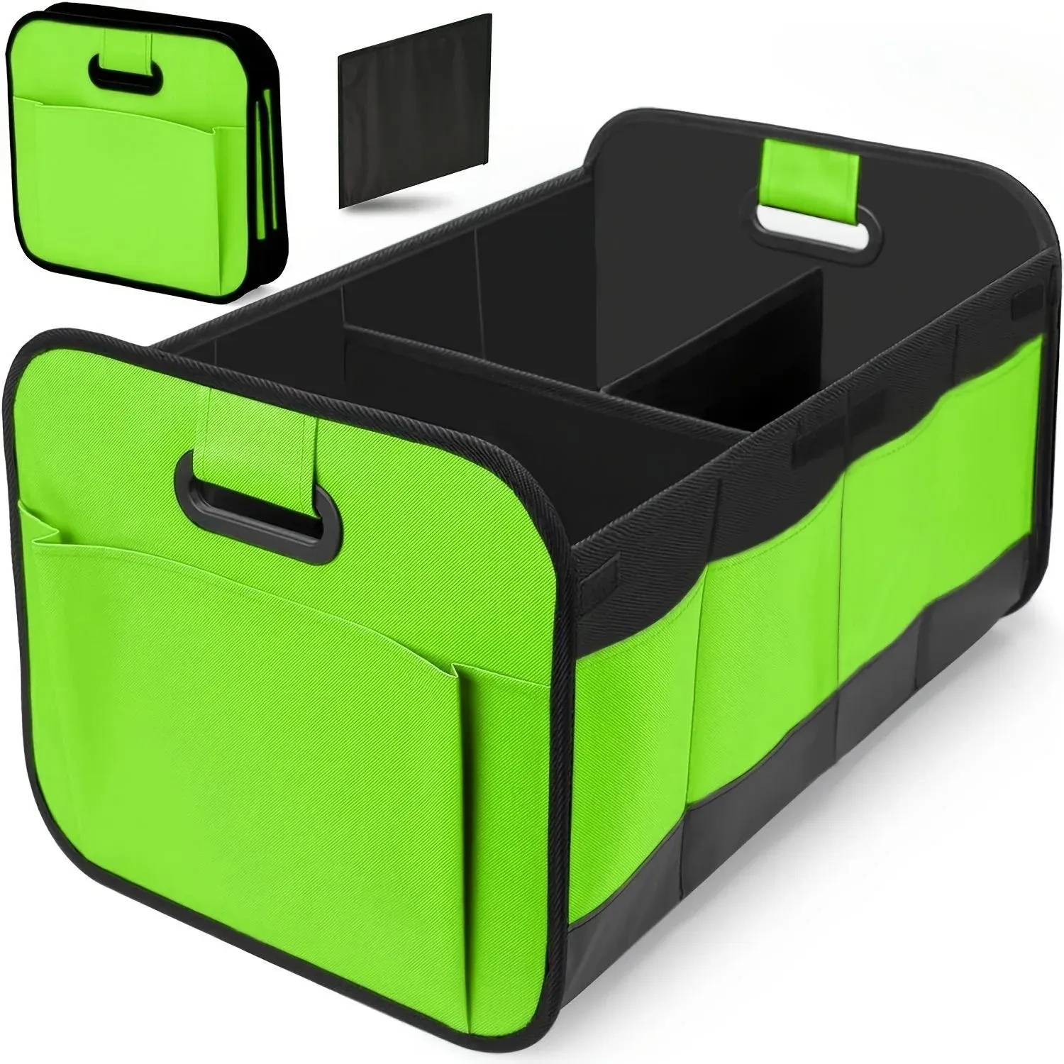 Boîte de rangement pour voiture, rangement de coffre en tissu Oxford, grande capacité, pliable 9