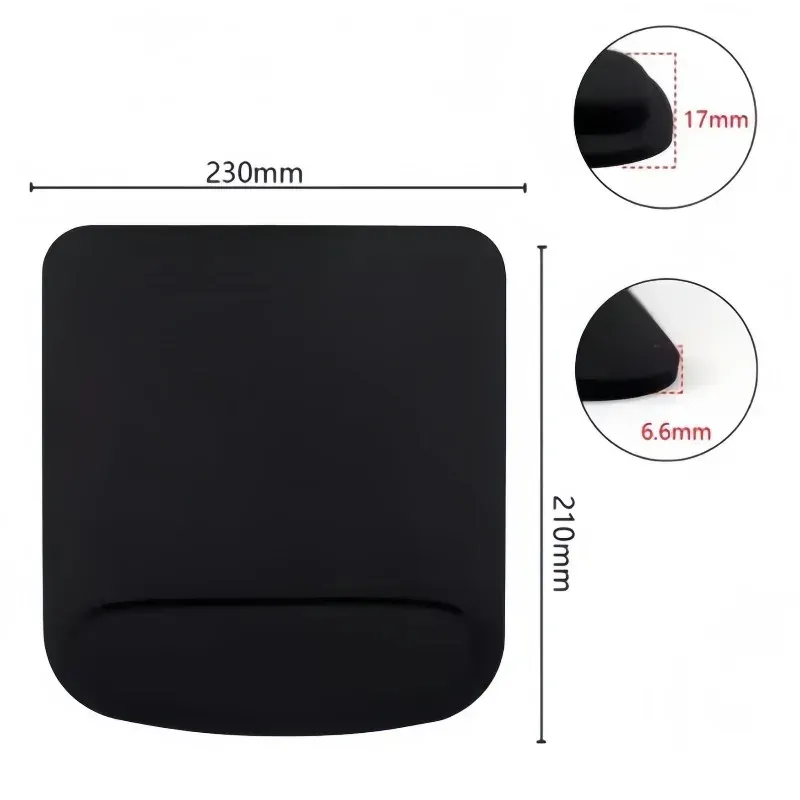 Grand tapis de souris ergonomique en EVA épaissi avec repose-poignet antidérapant pour bureau et jeux sur ordinateur 1
