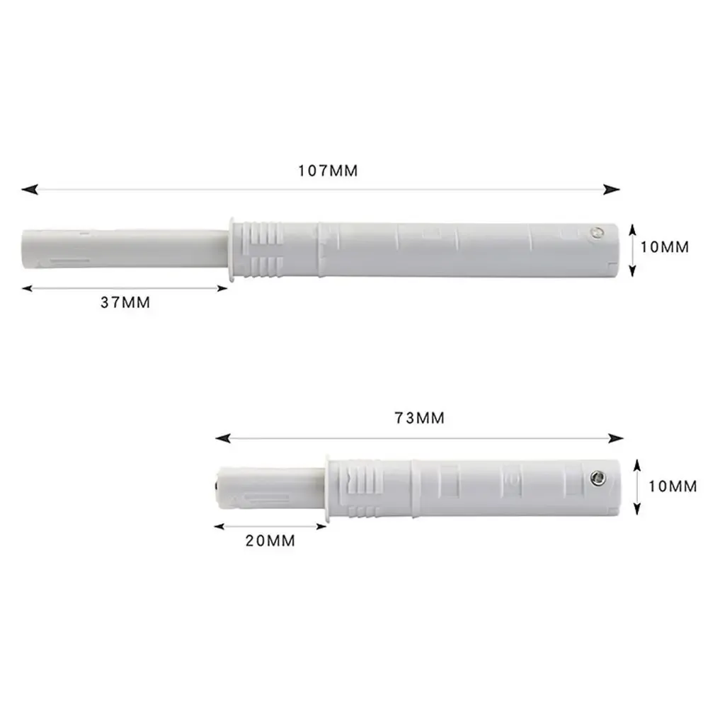 Butée de porte dissimulée, lot de 5, amortisseur de porte silencieux pour maison, fermeture en douceur, accessoires de meubles 2