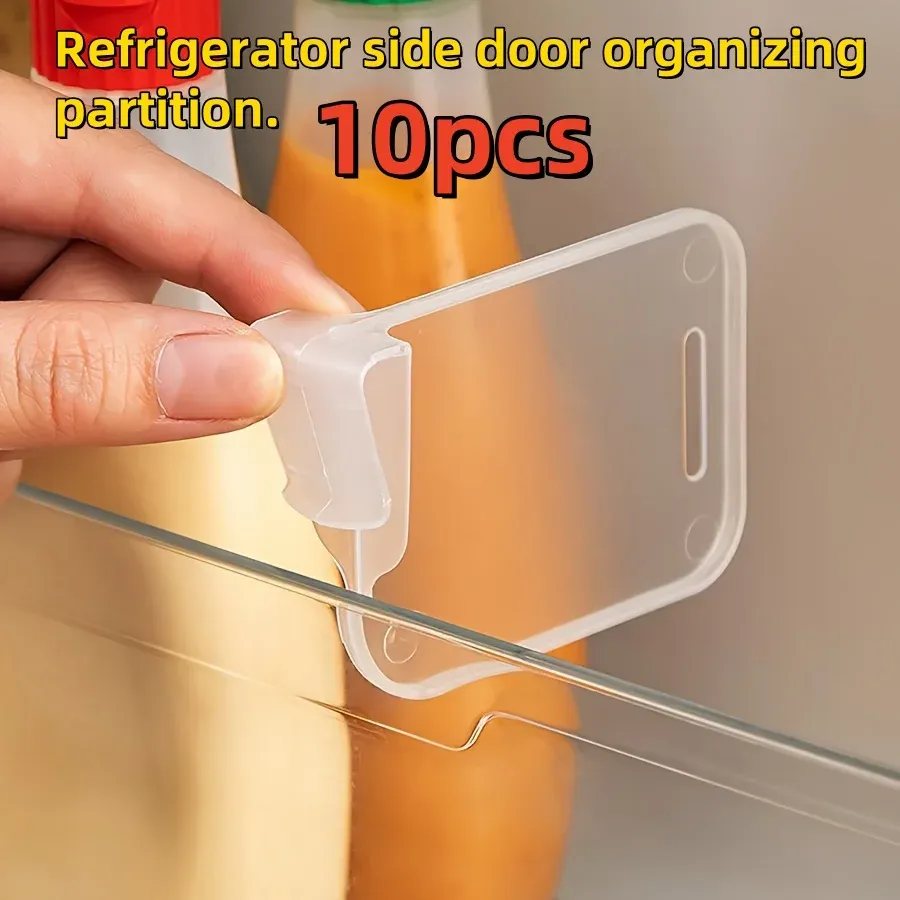 Séparateurs multifonctions pour organiseur de porte de réfrigérateur, lot de 10, rangement personnalisable - Image 1