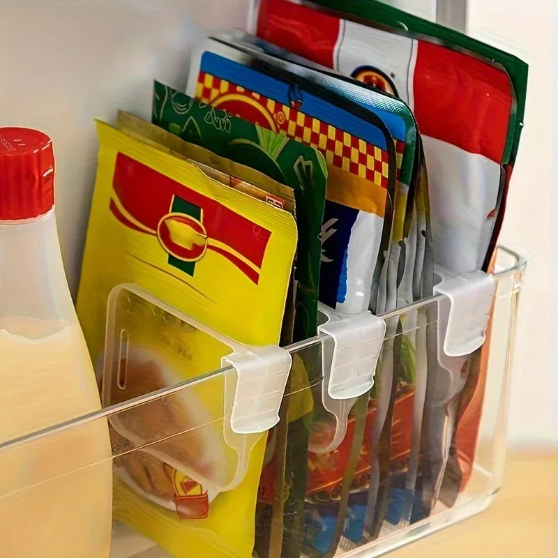 Séparateurs multifonctions pour organiseur de porte de réfrigérateur, lot de 10, rangement personnalisable 4