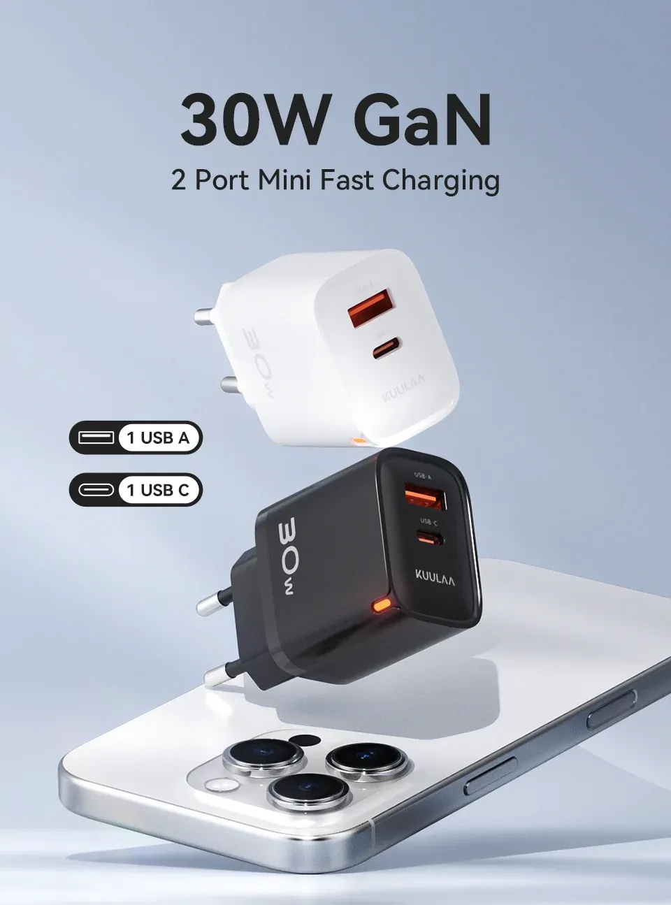 Présentation du chargeur KUULAA 30W GaN