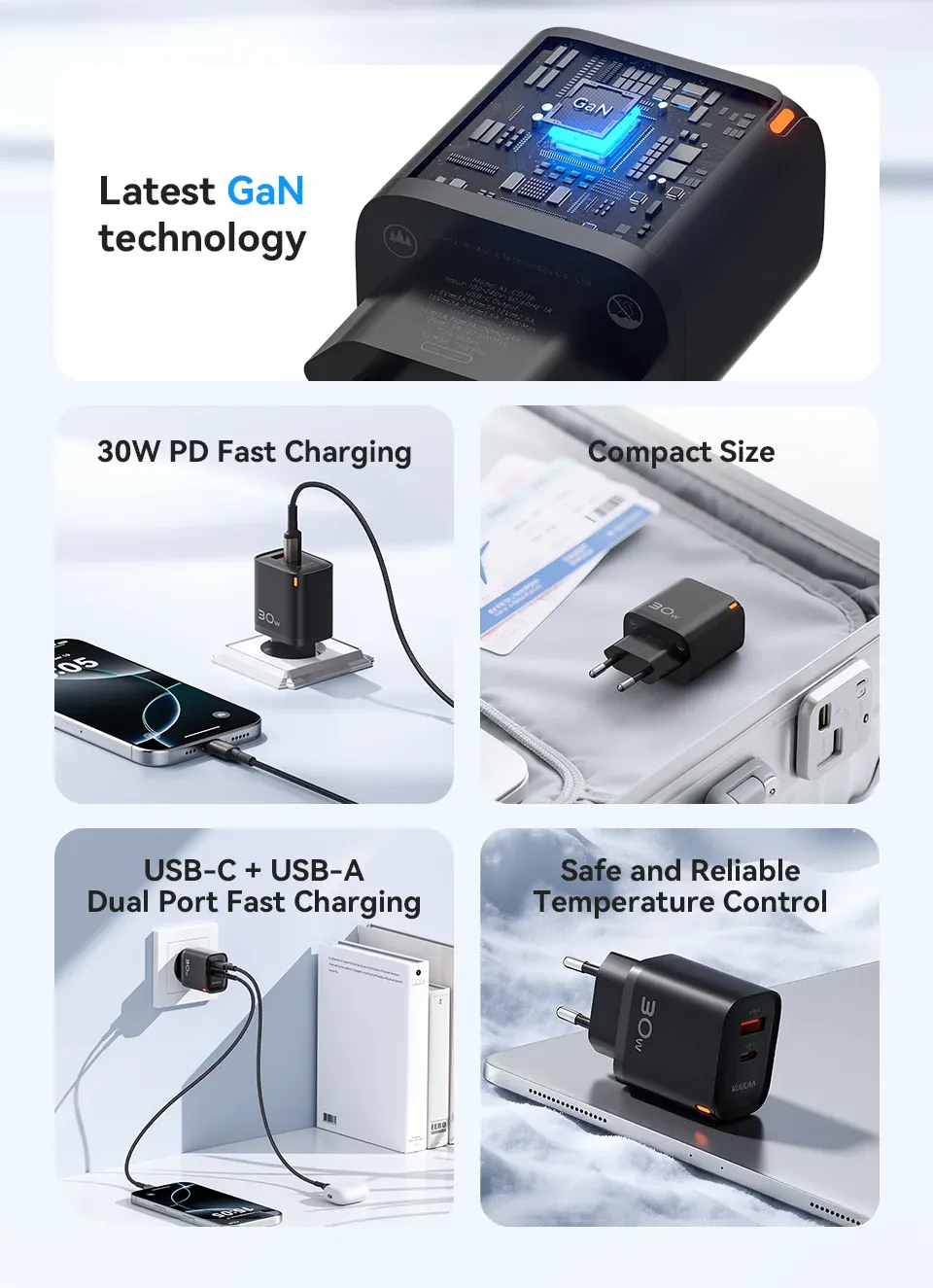 Détails du design du chargeur